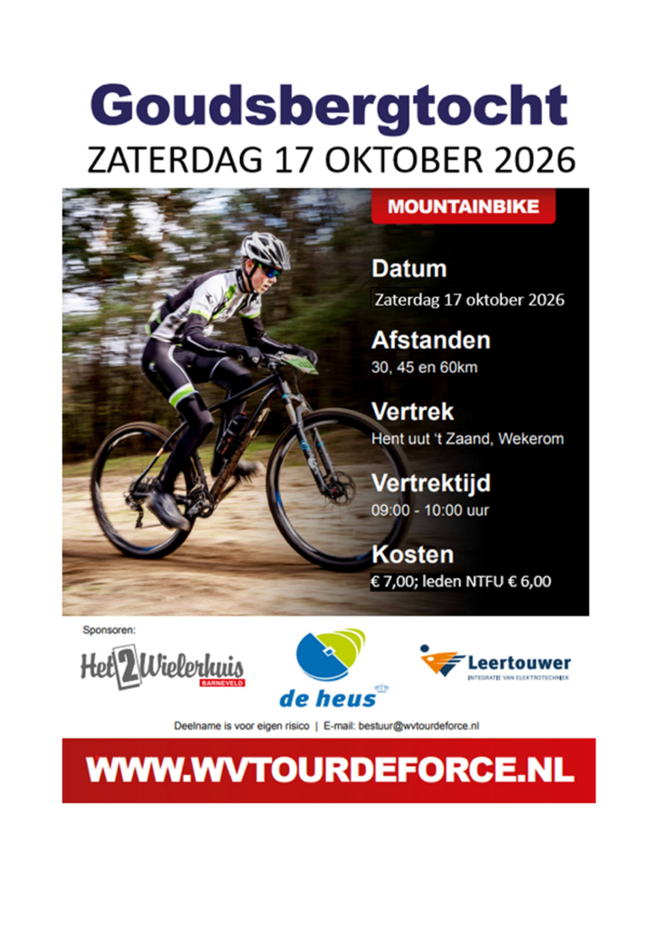 Flyer Goudsbergtocht 2025